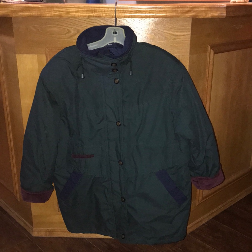 Vintage Women’s Rock Creek Dark Green Winter Jacket - Size M
